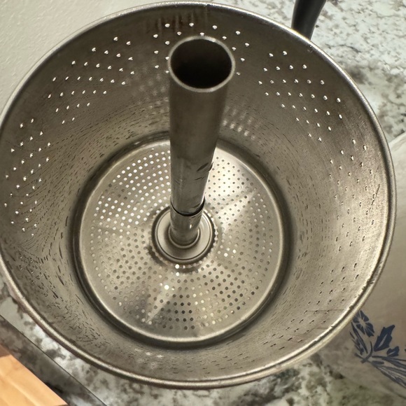 Vintage 8 Cup Percalator Blue Cornflower Print Corningware Coffee Pot Marker - Picture 6 of 8